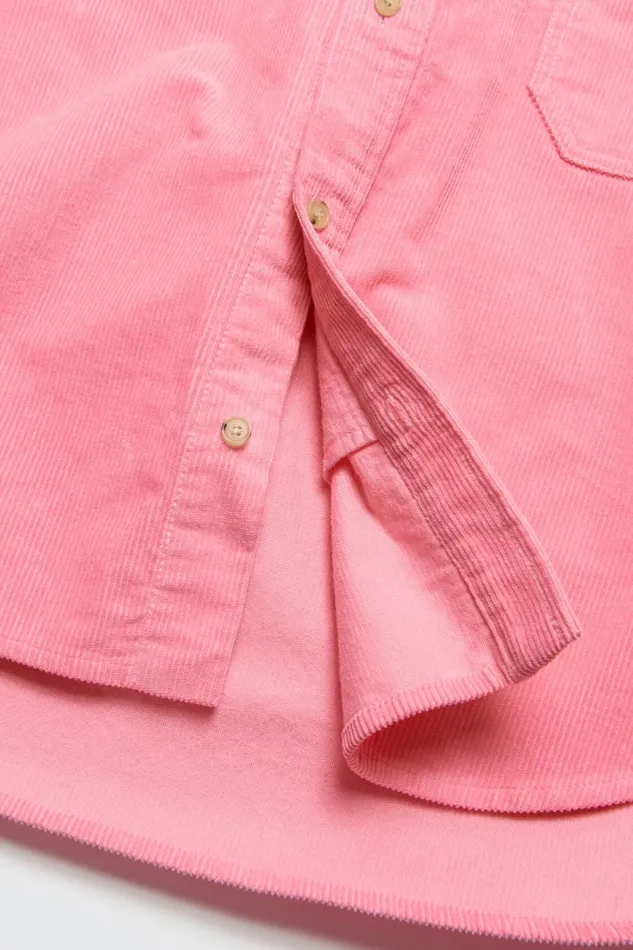 Women Corduroy Overshirt Tango Pink Acne Studios Outerwear