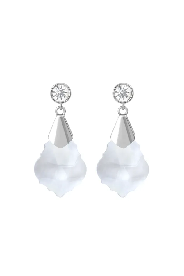 Women Dangling Earrings Silver Chandelier Silver Grey Sonia Rykiel Earrings