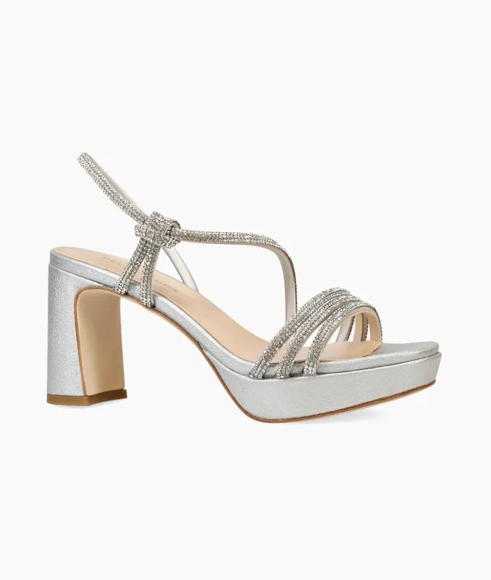 Women Darine Platform 8211 Silver Pelle Moda High Heels Women Darine Platform 8211 Silver Pelle Moda High Heels