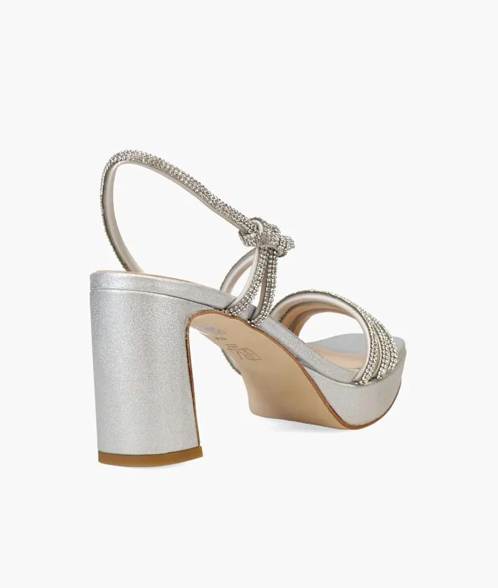 Women Darine Platform 8211 Silver Pelle Moda High Heels Women Darine Platform 8211 Silver Pelle Moda High Heels