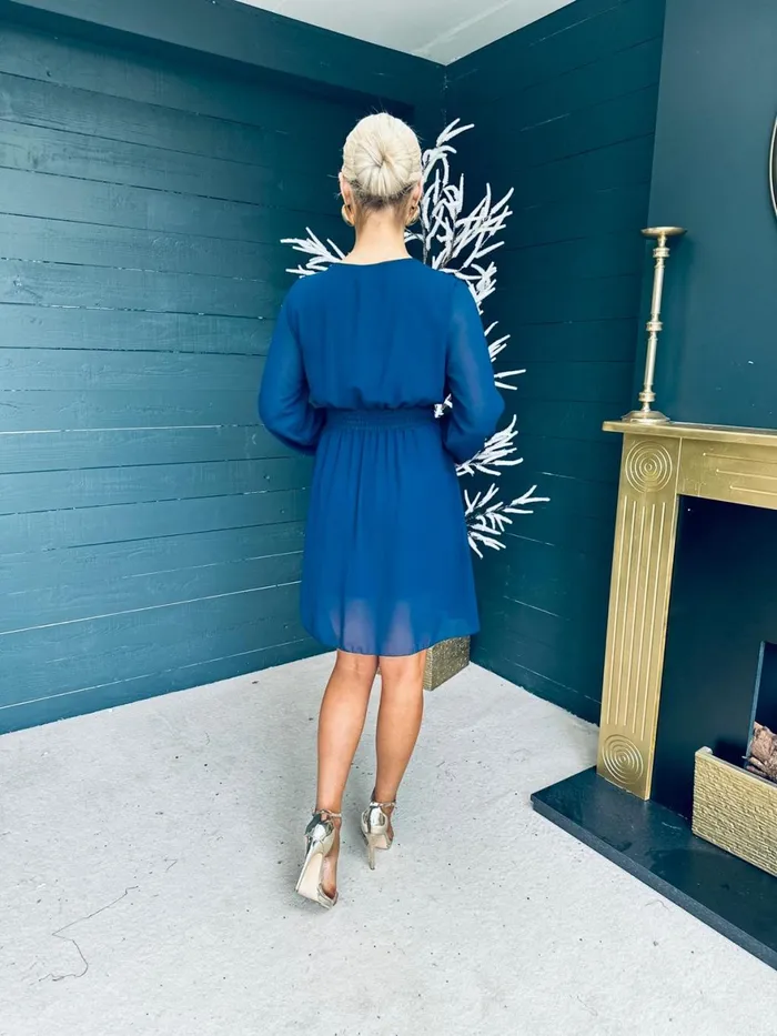 Women Day Dress Canella Lane Kenny Banded Mini Dress Navy