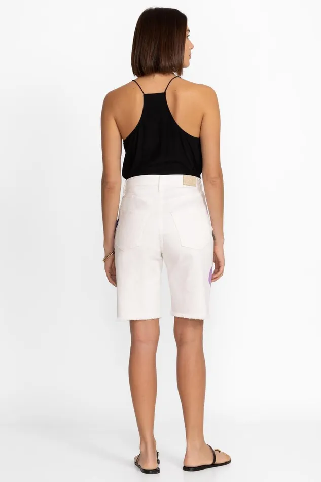 Women Denim Johnny Was ENDLESS SUNSHINE BERMUDA SHORT White Women Denim Johnny Was ENDLESS SUNSHINE BERMUDA SHORT White
