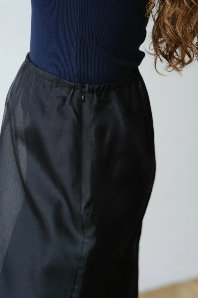 Women DONNI Bottoms The Organza Simple Skirt