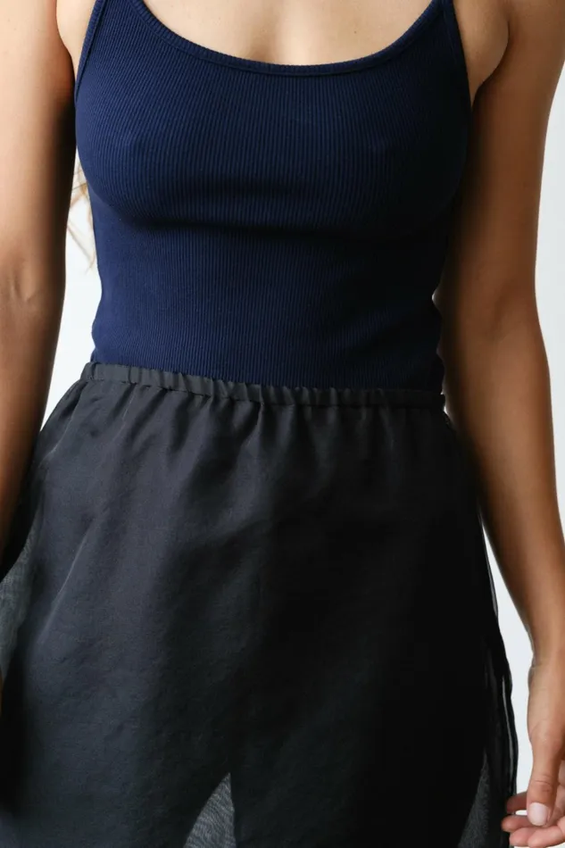 Women DONNI Bottoms The Organza Simple Skirt