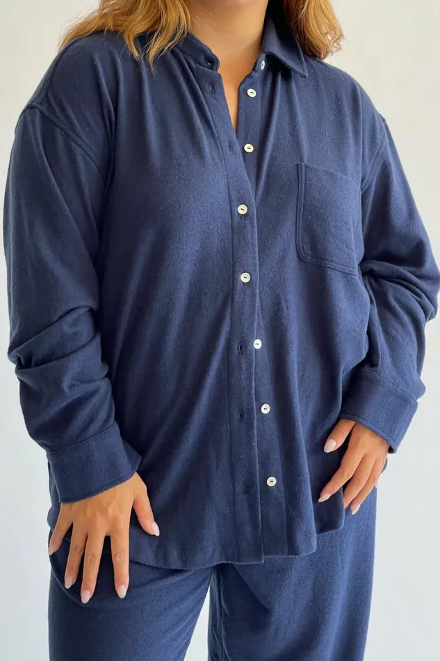 Women DONNI Tops Sweater Button Down