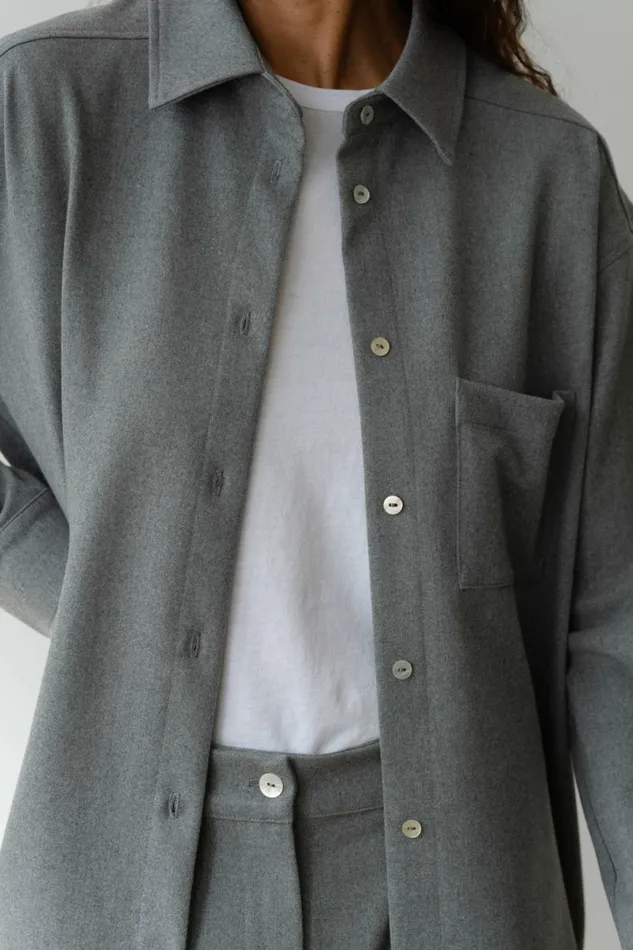 Women DONNI Tops The Flannel Shirt Jacket