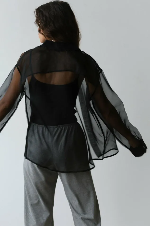 Women DONNI Tops The Organza Shirt