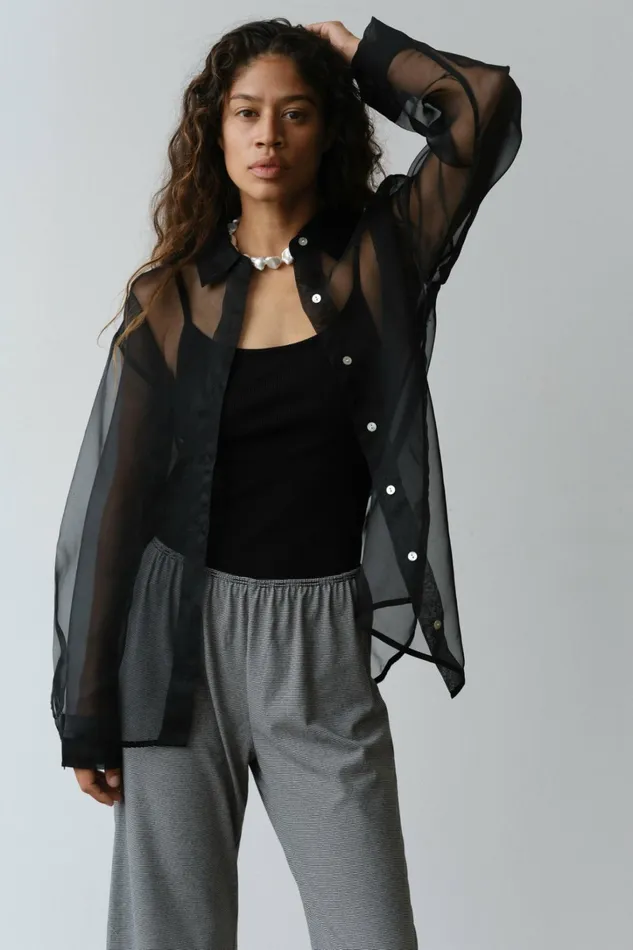 Women DONNI Tops The Organza Shirt