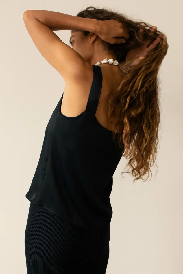Women DONNI Tops The Satiny Cami