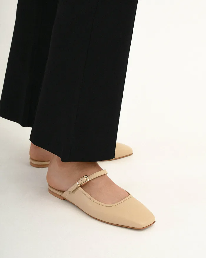 Women DRESS jomercer Sammy dress flats sand leather