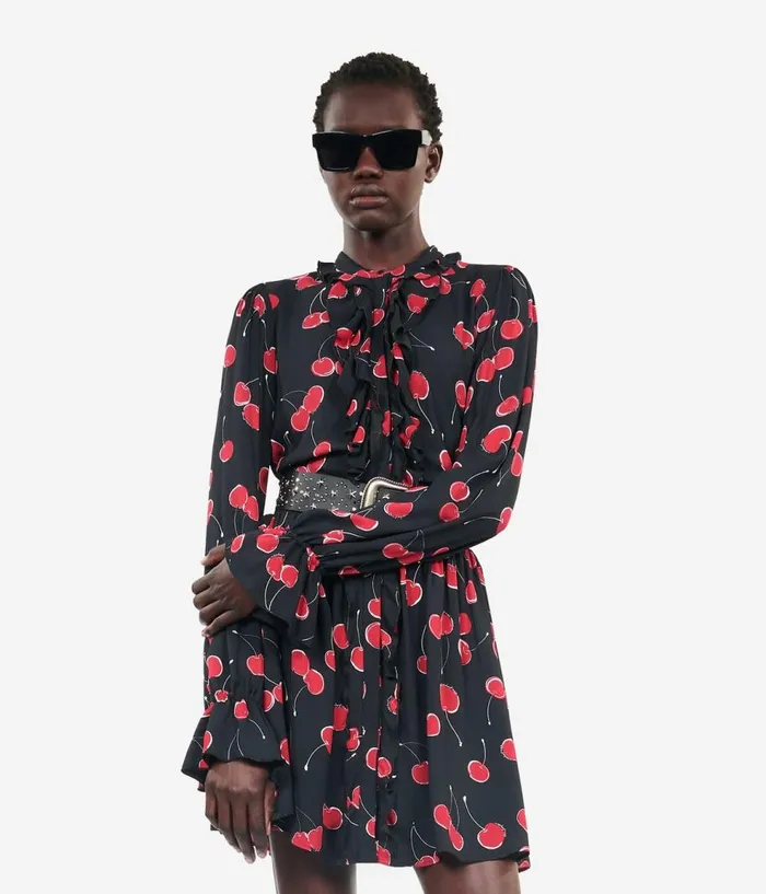 Women Dresses and Jumpsuits THE KOOPLES Short Printed Dress