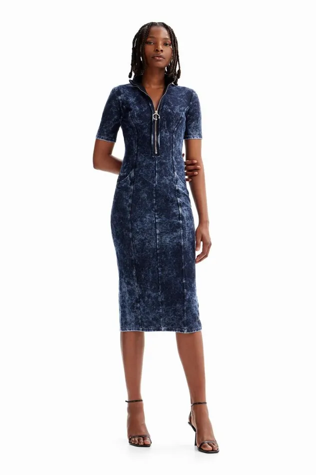 Women Dresses And Jumpsuits Desigual Denimeffect Dress