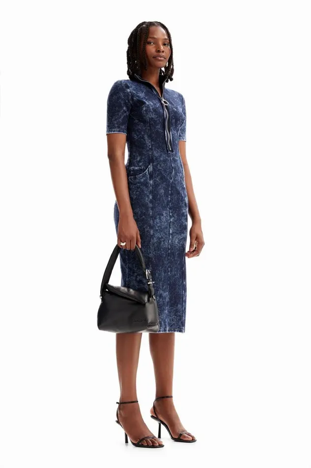 Women Dresses And Jumpsuits Desigual Denimeffect Dress