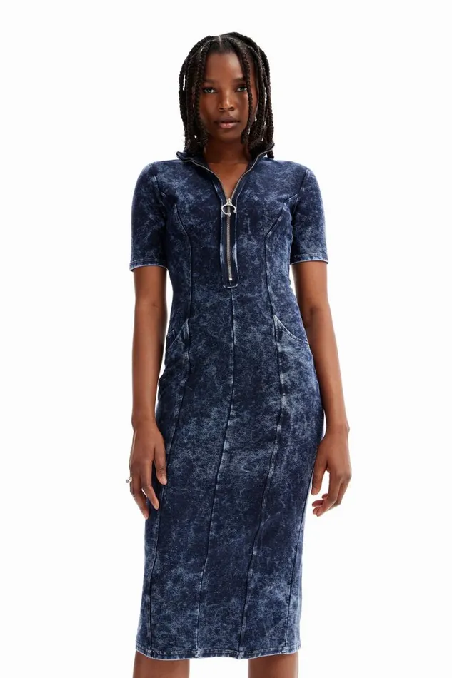 Women Dresses And Jumpsuits Desigual Denimeffect Dress