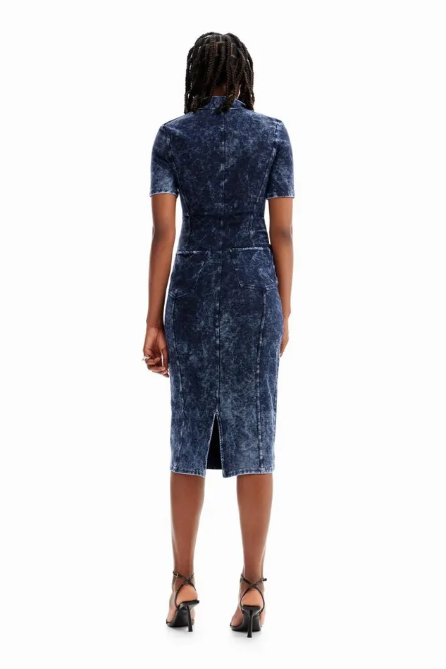 Women Dresses And Jumpsuits Desigual Denimeffect Dress