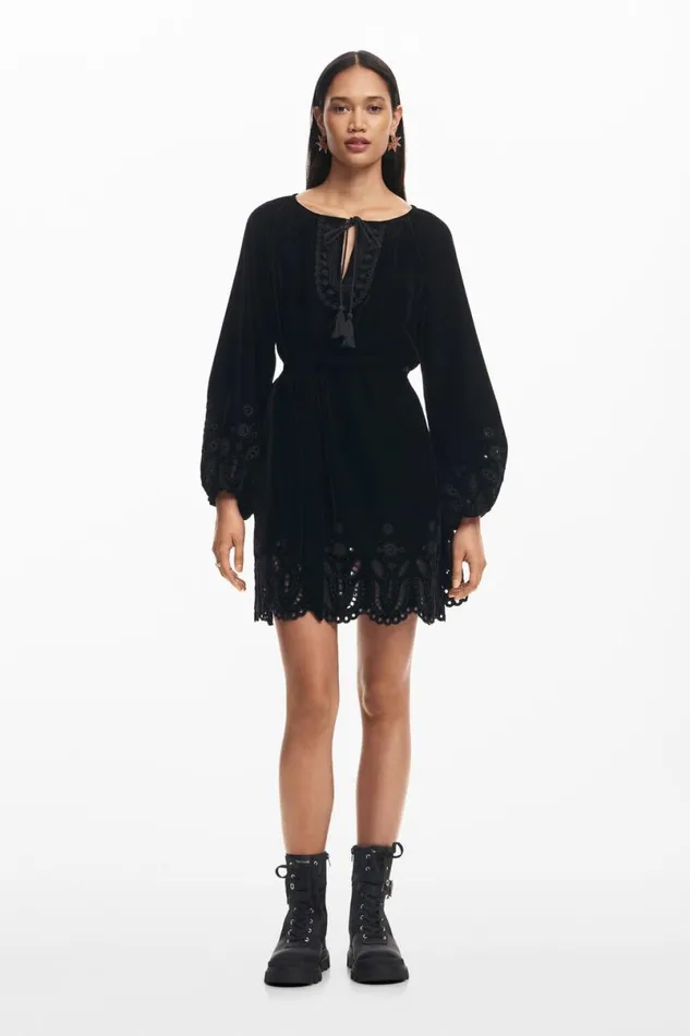 Women Dresses And Jumpsuits Desigual Embroidered Mini Dress