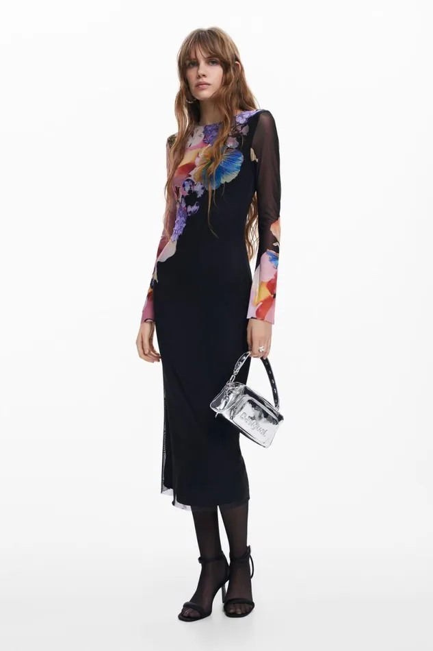 Women Dresses And Jumpsuits Desigual Floral Midi Dress