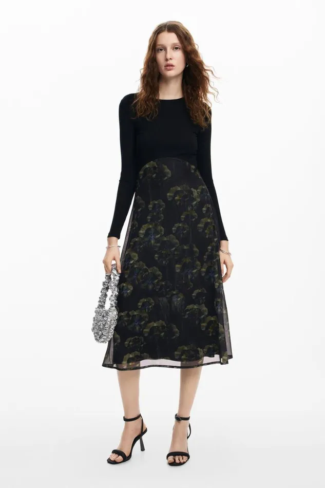 Women Dresses And Jumpsuits Desigual Floral Midi Dress M Christian Lacroix
