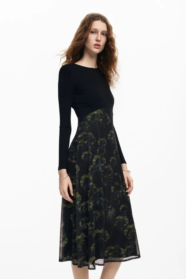 Women Dresses And Jumpsuits Desigual Floral Midi Dress M Christian Lacroix