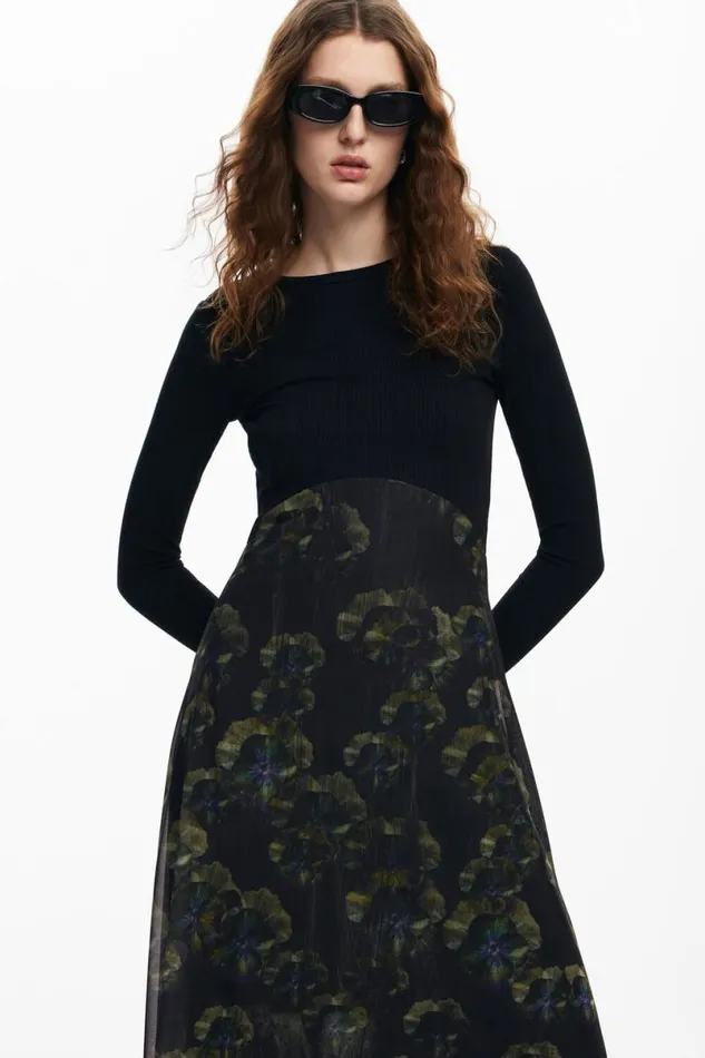 Women Dresses And Jumpsuits Desigual Floral Midi Dress M Christian Lacroix