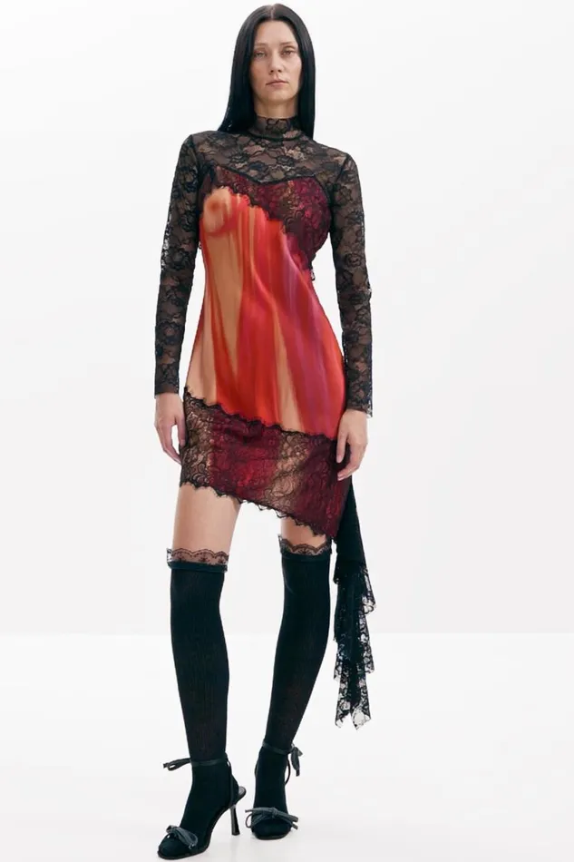 Women Dresses And Jumpsuits Desigual Mara Escot Combined Dress