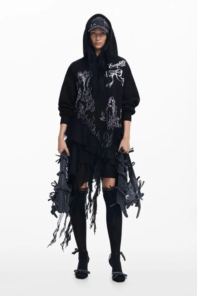 Women Dresses And Jumpsuits Desigual Mara Escot Sweatshirt Dress