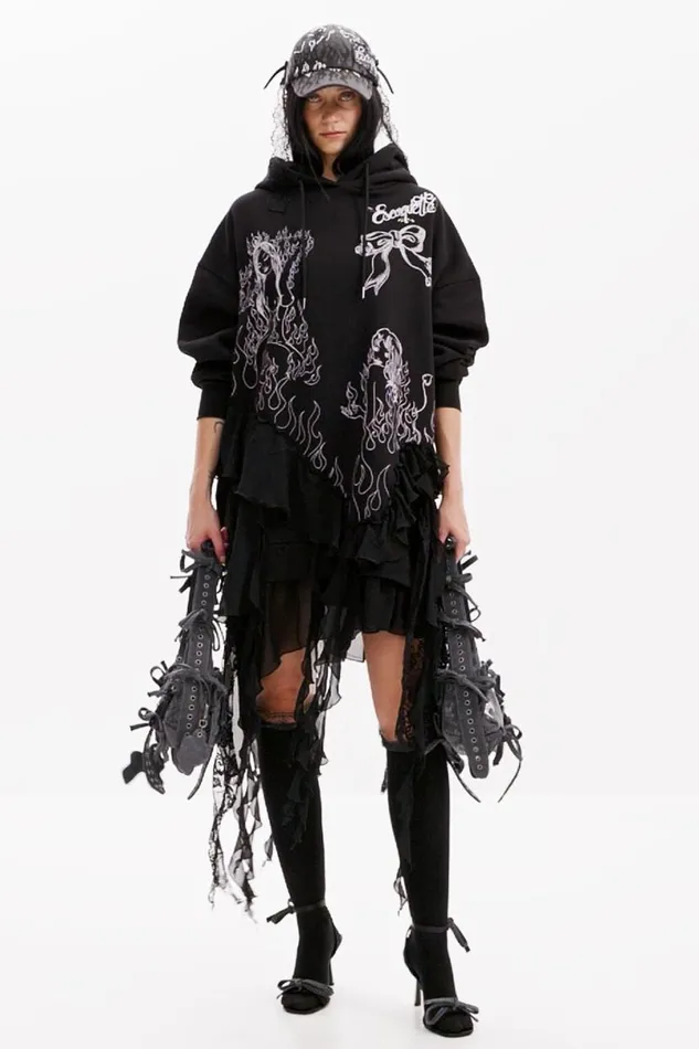 Women Dresses And Jumpsuits Desigual Mara Escot Sweatshirt Dress