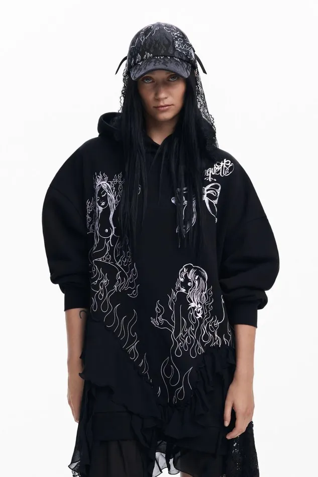 Women Dresses And Jumpsuits Desigual Mara Escot Sweatshirt Dress