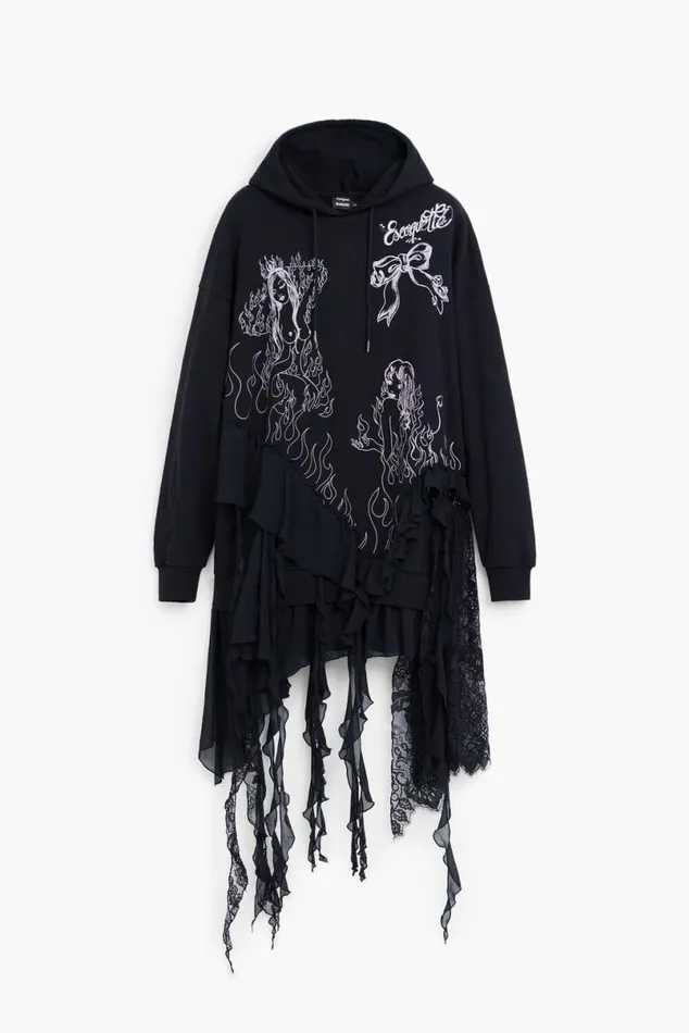 Women Dresses And Jumpsuits Desigual Mara Escot Sweatshirt Dress
