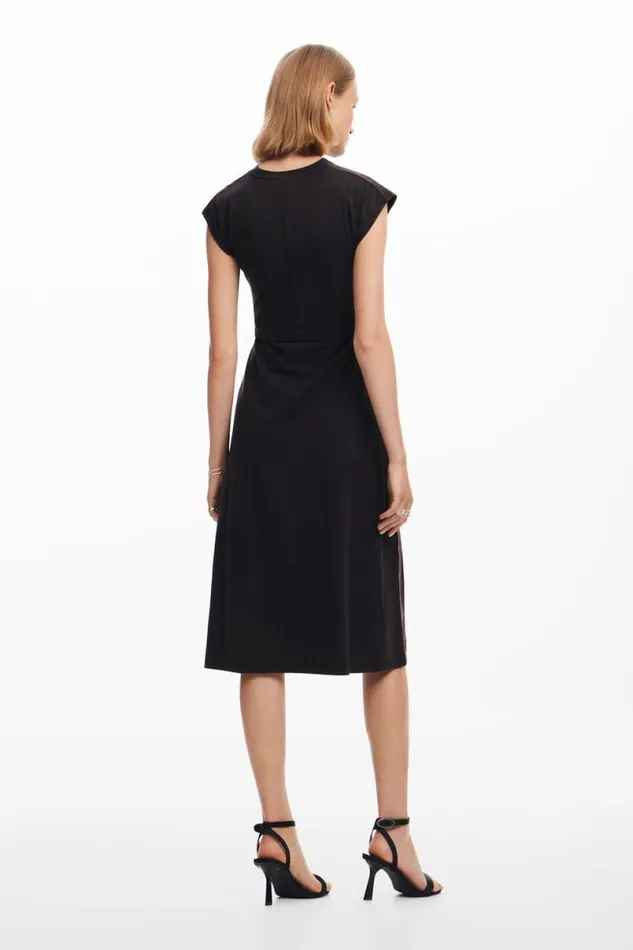 Women Dresses And Jumpsuits Desigual Ruched Midi Dress