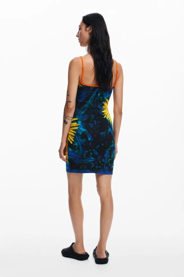 Women Dresses And Jumpsuits Desigual Sunflower Midi Dress