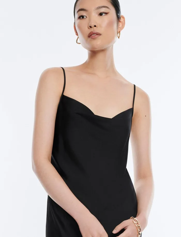 Women Dresses BCBG Black Aurelia Slip Dress Black