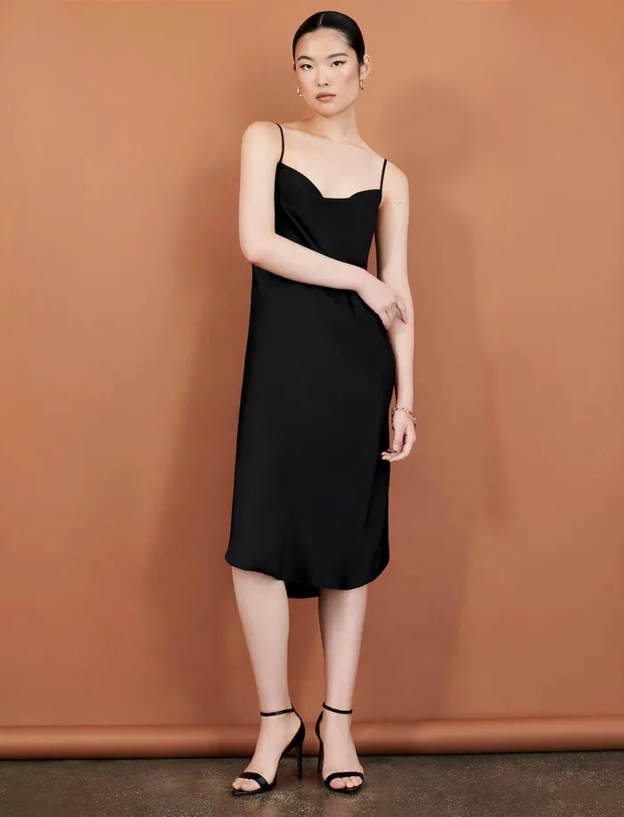Women Dresses BCBG Black Aurelia Slip Dress Black