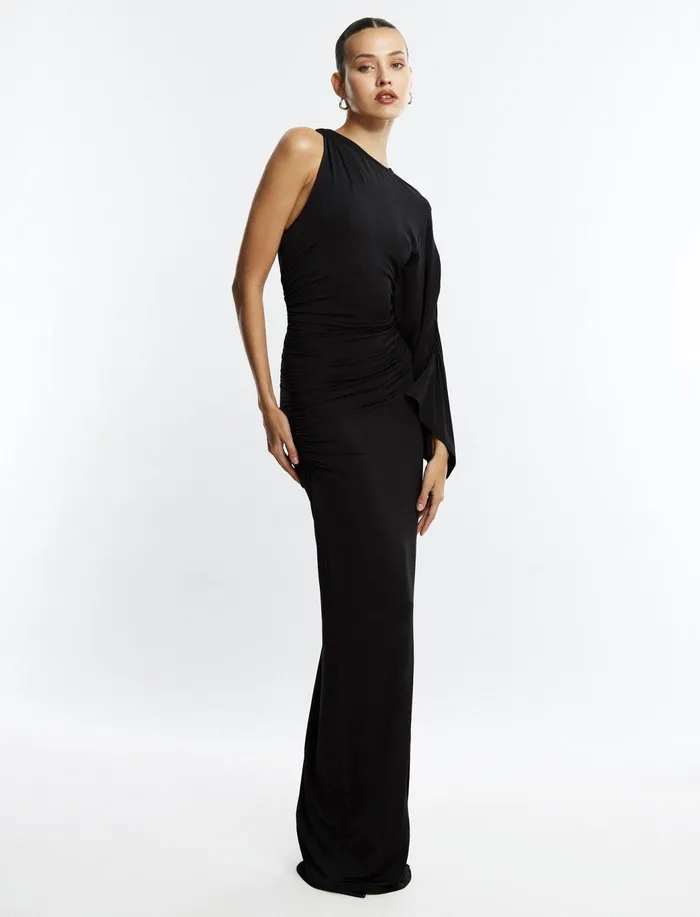 Women Dresses BCBG Black Merritt Evening Gown Black
