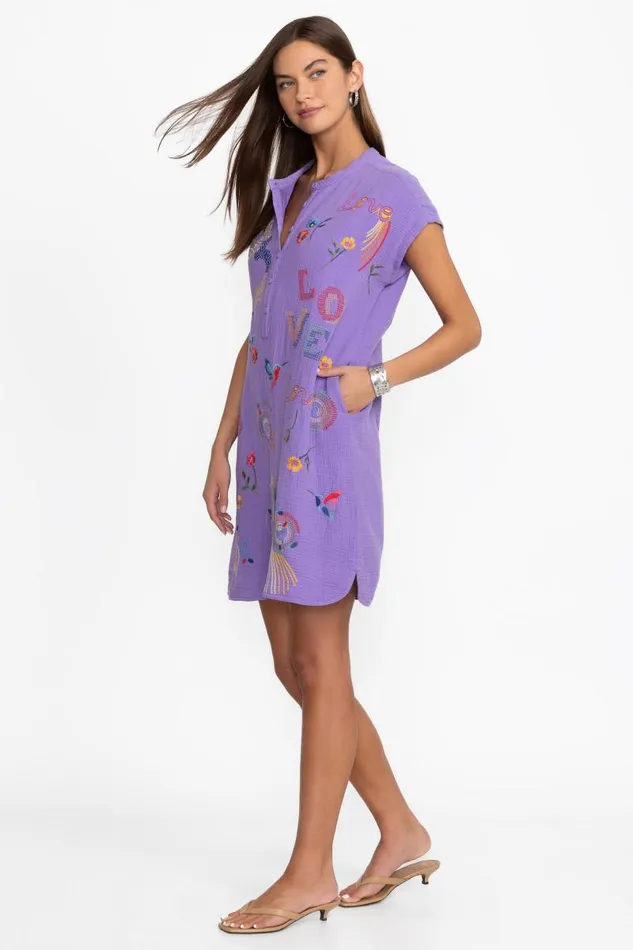 Women Dresses Johnny Was MISHTI DRESS Paisley Purple