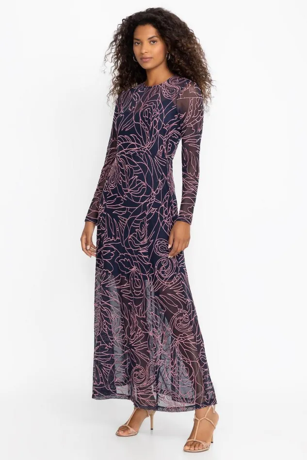 Women Dresses Johnny Was SUMNER PANEL MAXI DRESS Sapphire Blue