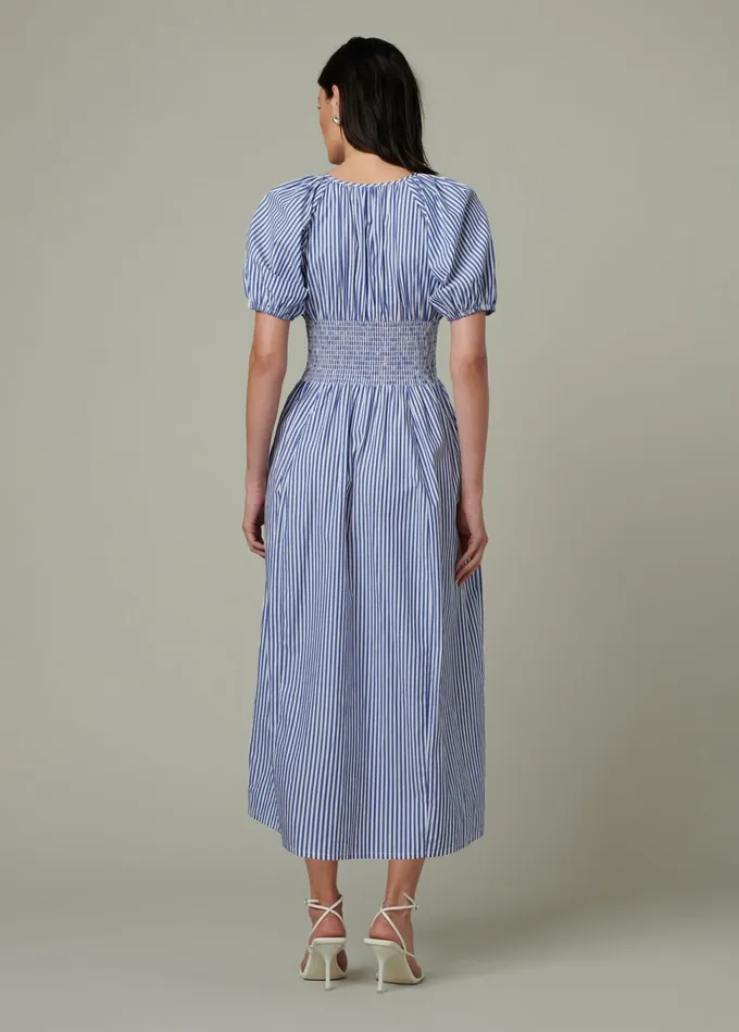 Women Dresses Jumpsuits Joe039s Jeans THE MONET DRESS Navy White Stripe