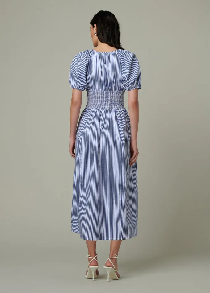 Women Dresses Jumpsuits Joe039s Jeans THE MONET DRESS Navy White Stripe