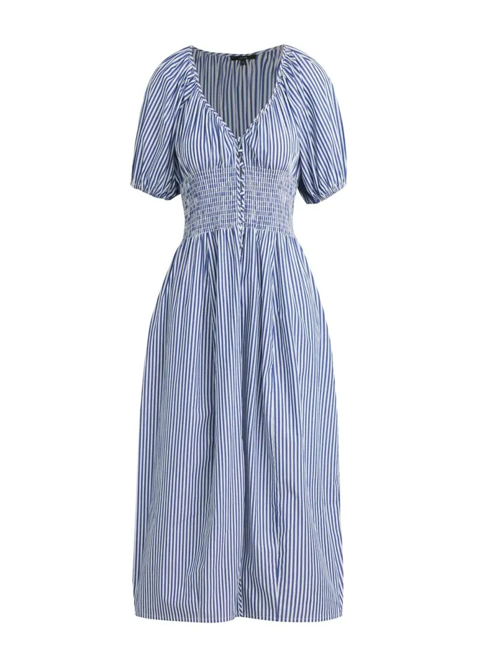 Women Dresses Jumpsuits Joe039s Jeans THE MONET DRESS Navy White Stripe