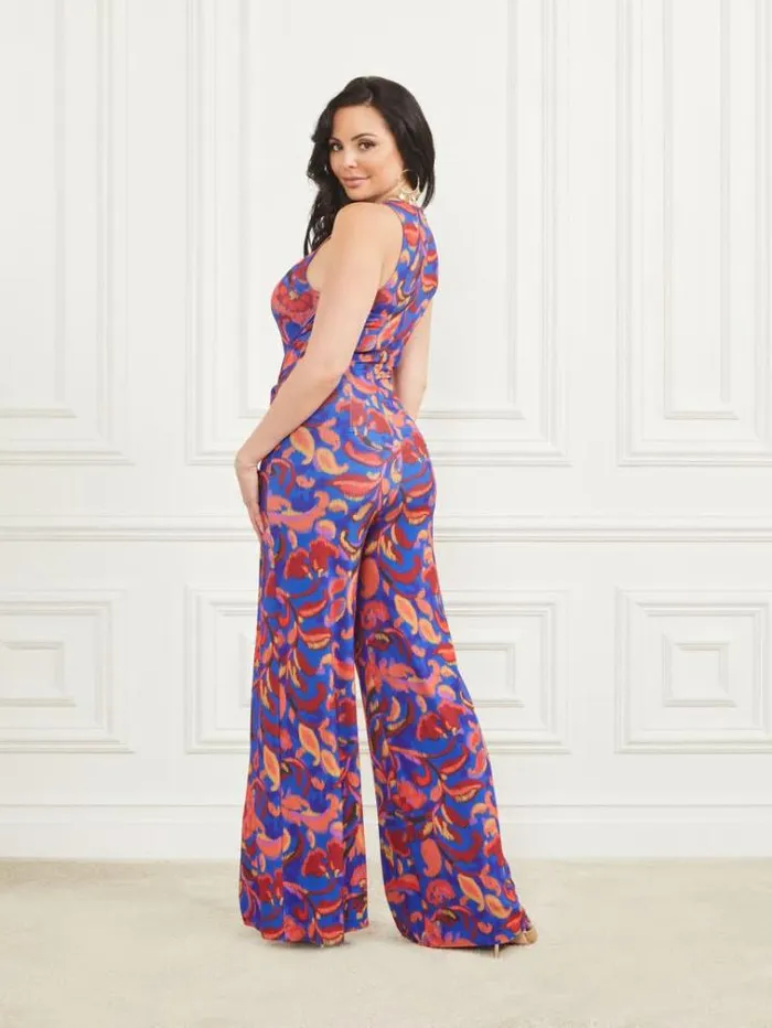 Women Dresses Marciano Calla Sleeveless Jumpsuit Betty Blue Print