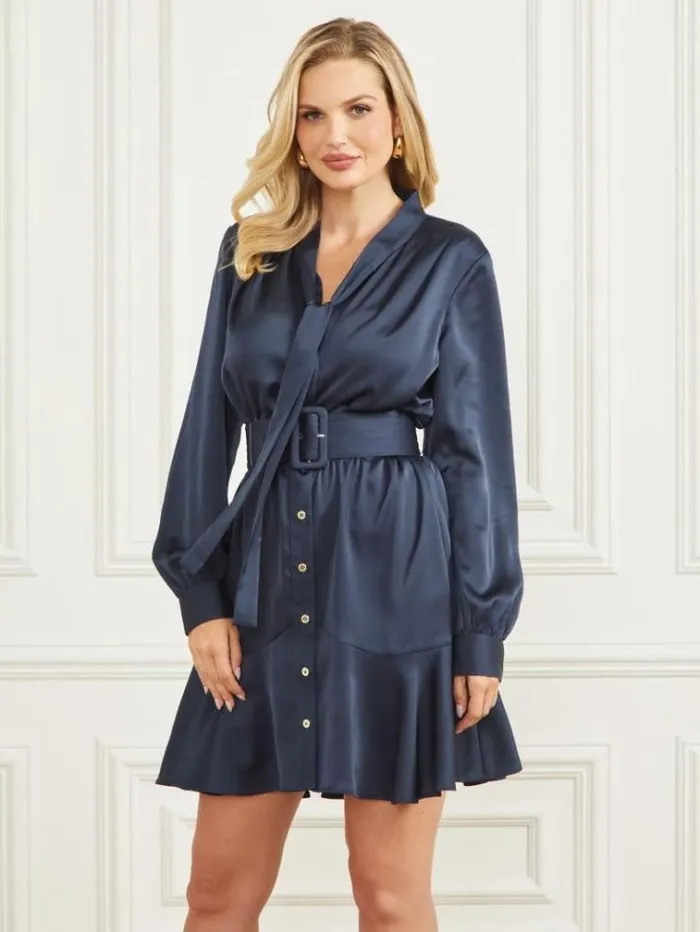 Women Dresses Marciano Dianne Shift Dress Blackened Blue Women Dresses Marciano Dianne Shift Dress Blackened Blue