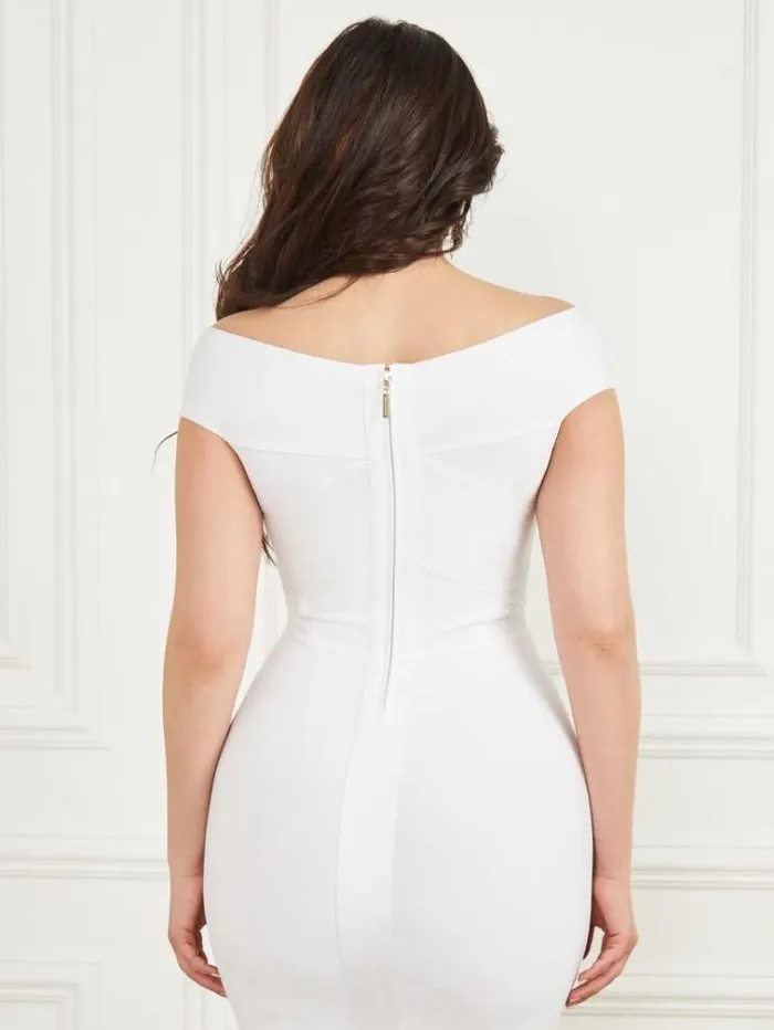 Women Dresses Marciano Rachel Bandage Dress Blanc Pur