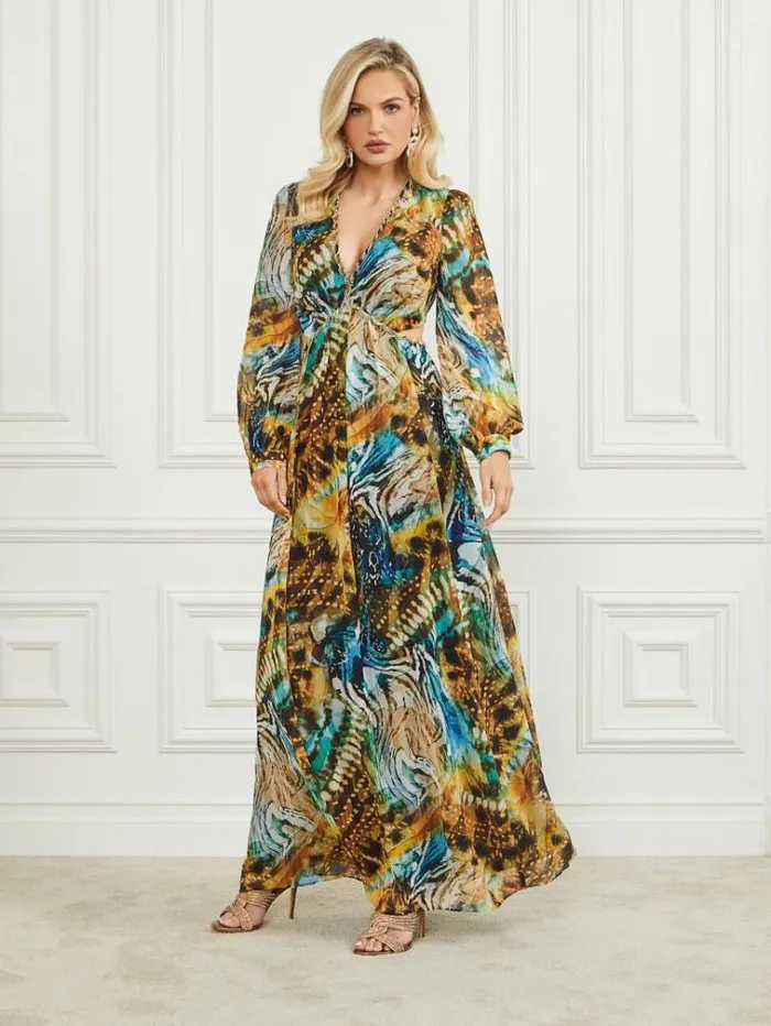 Women Dresses Marciano Ursula Gown Eutopia Print Women Dresses Marciano Ursula Gown Eutopia Print