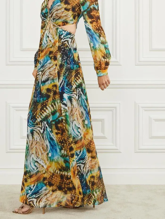 Women Dresses Marciano Ursula Gown Eutopia Print Women Dresses Marciano Ursula Gown Eutopia Print