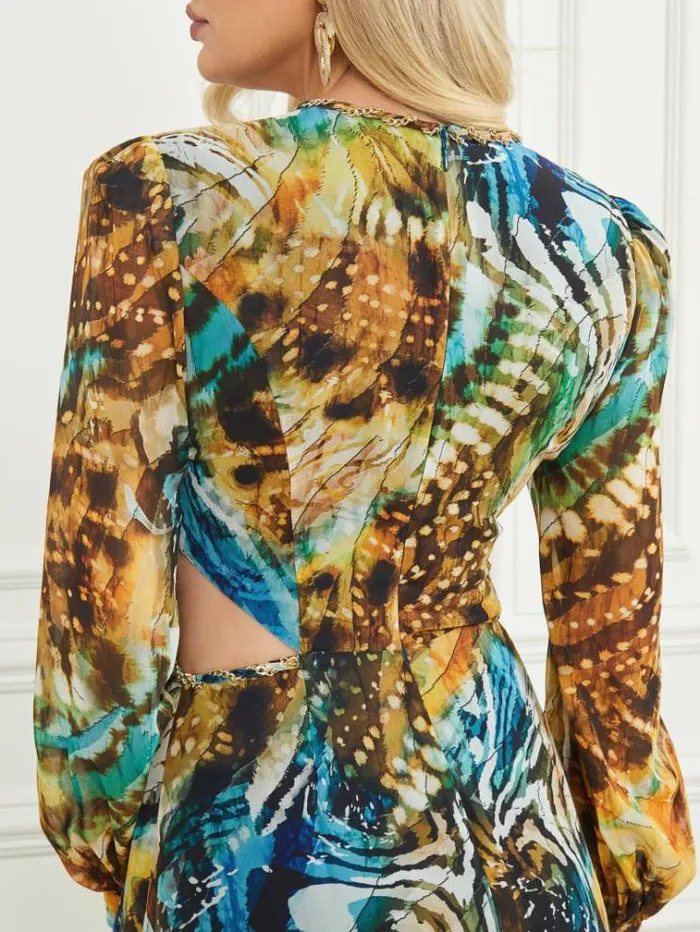 Women Dresses Marciano Ursula Gown Eutopia Print Women Dresses Marciano Ursula Gown Eutopia Print