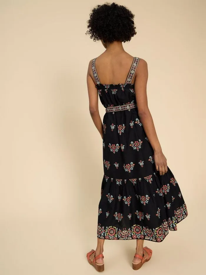 Women DRESSES White Stuff Fiona Maxi Dress Black Print Women DRESSES White Stuff Fiona Maxi Dress Black Print