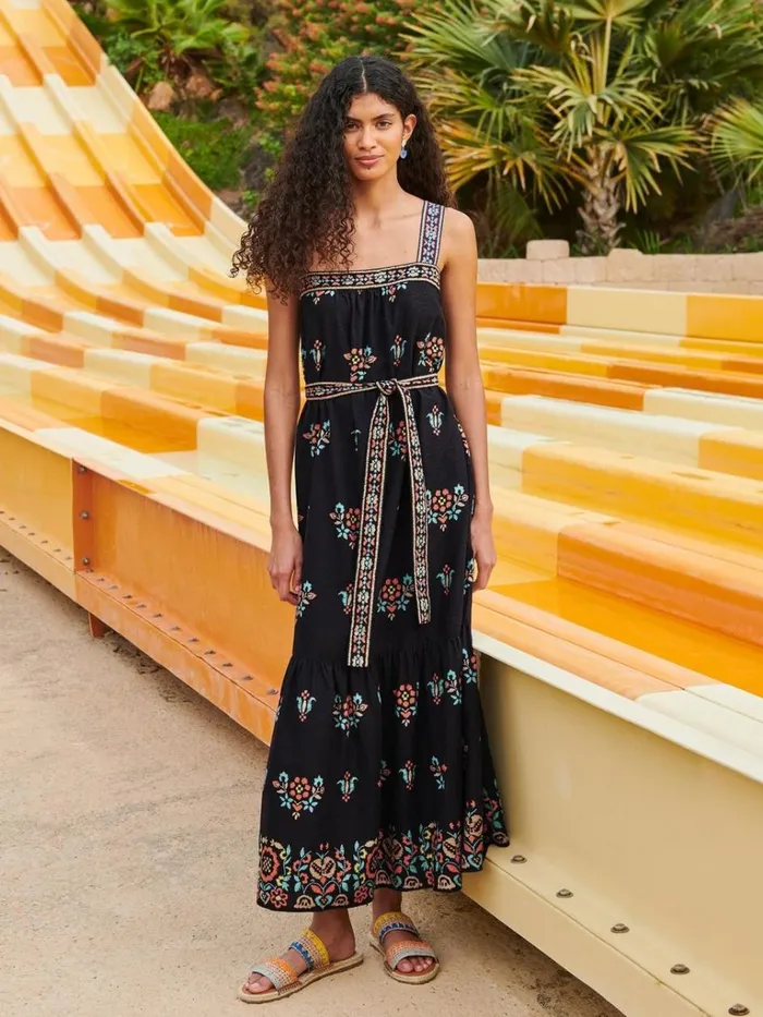 Women DRESSES White Stuff Fiona Maxi Dress Black Print Women DRESSES White Stuff Fiona Maxi Dress Black Print