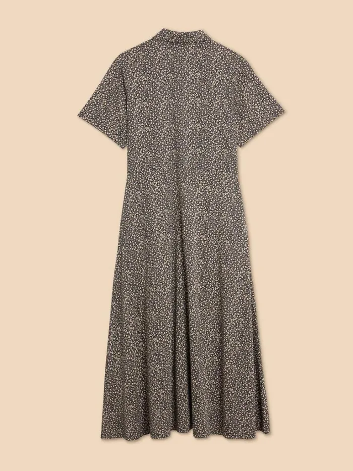 Women DRESSES White Stuff Rua Jersey Print Midi Dress Black Print Women DRESSES White Stuff Rua Jersey Print Midi Dress Black Print