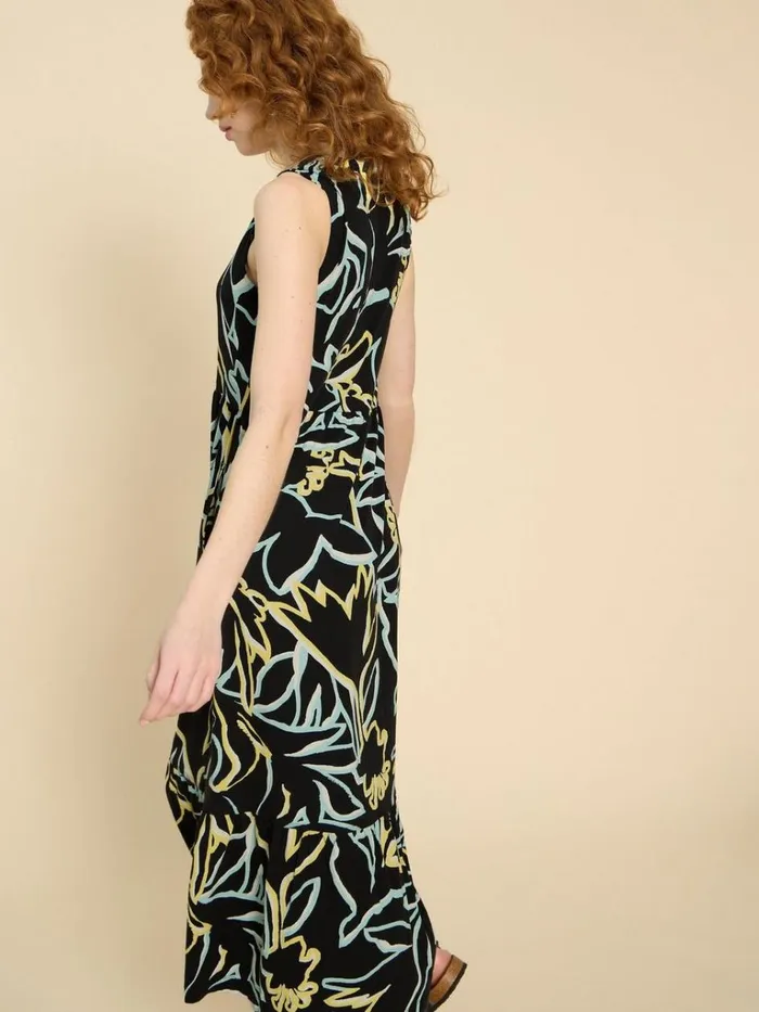 Women DRESSES White Stuff Sonia Jersey Maxi Dress Black Print Women DRESSES White Stuff Sonia Jersey Maxi Dress Black Print