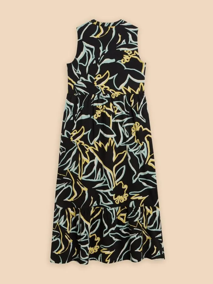Women DRESSES White Stuff Sonia Jersey Maxi Dress Black Print Women DRESSES White Stuff Sonia Jersey Maxi Dress Black Print